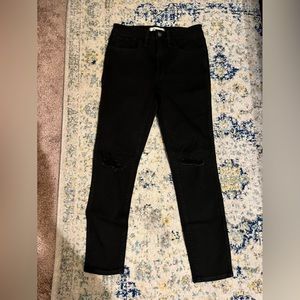 Madewell black skinny jeans
